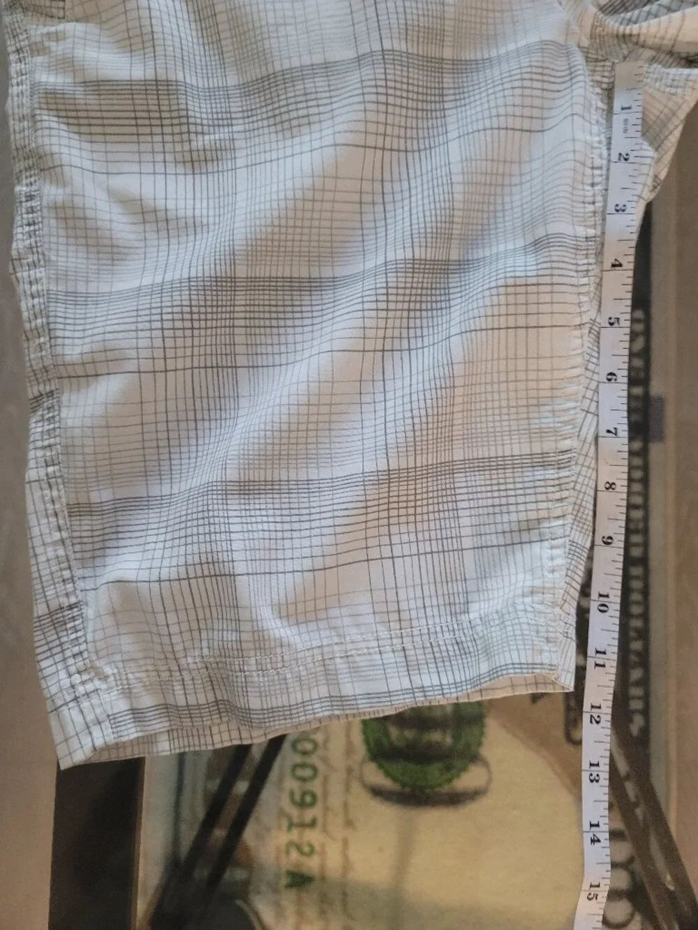 American Rag White Gray Patterned Shorts 31